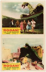 "RODAN! THE FLYING MONSTER!" LOBBY CARD SET WITH ORIGINAL ENVELOPE.