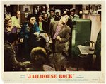 ELVIS PRESLEY "JAILHOUSE ROCK" LOBBY CARD TRIO.