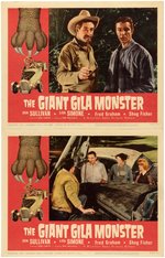 "THE GIANT GILA MONSTER" LOBBY CARD SET.