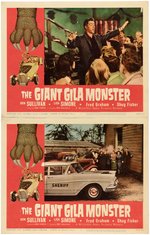 "THE GIANT GILA MONSTER" LOBBY CARD SET.