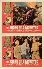 "THE GIANT GILA MONSTER" LOBBY CARD SET.