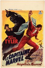 "THE ADVENTURES OF CAPTAIN MARVEL" BELGIAN MOVIE SERIAL POSTER.