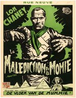 LON CHANEY JR. "THE MUMMY'S CURSE" BELGIAN MOVIE POSTER.