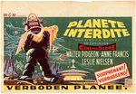 "FORBIDDEN PLANET" BELGIAN MOVIE POSTER (HORIZONTAL FORMAT).