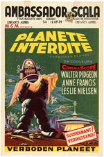 "FORBIDDEN PLANET" BELGIAN MOVIE POSTER (VERTICAL FORMAT).