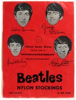 "THE BEATLES" SHIRT & PACKAGED NYLON STOCKINGS.