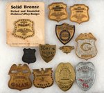 CHILDREN'S G-MAN & POLICE BADGES FROM RADIO, TV, BUSINESSES INCLUDING RARITIES.