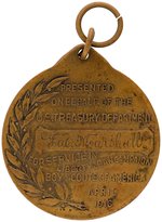 WWI WAR SERVICE AWARDS INSCRIBED TO BOY SCOUTS PLUS BUTTON.