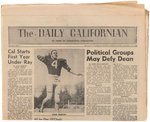 UNIV. OF CALIF. BERKELEY HISTORIC 1964-65 STUDENT PROTESTS LOT 7 NEWSPAPERS, 8 HAND-OUTS & 2 REPORTS