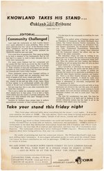 UNIV. OF CALIF. BERKELEY HISTORIC 1964-65 STUDENT PROTESTS LOT 7 NEWSPAPERS, 8 HAND-OUTS & 2 REPORTS