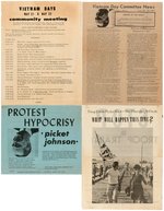 UC/BERKELEY 1965 NINE ITEM ARCHIVE OF ANTI VIETNAM WAR NEWSPAPERS AND HAND-OUTS.