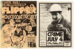 PUNK ROCK POSTERS AND FLYERS INCLUDING THE DAMMED, FLIPPER, CRIME AND MORE.