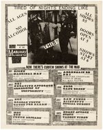 PUNK ROCK POSTERS AND FLYERS INCLUDING THE DAMMED, FLIPPER, CRIME AND MORE.