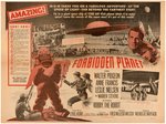 "FORBIDDEN PLANET" OVERSIZED "COLORING CONTEST HERALD" FEATURING ROBBY THE ROBOT.