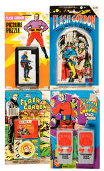 "FLASH GORDON" CARDED NOVELTY TOY LOT.