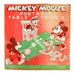 "MICKEY MOUSE PORTABLE TABLE TENNIS" RARE BOXED SET.