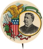 MAGNIFICENT TAFT PORTRAIT BUTTON BY EHRMAN MFG. CO. HAKE #204.