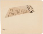 UNITED STATES AIR FORCE FATHER BILLY MITCHELL CLIPPED SIGNATURE.