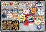 AMERICAN LEGION & AMERICAN LEGION JUNIOR BASEBALL 26 BUTTONS & THREE PATCHES.