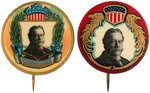 ART NOUVEAU PAIR OF TAFT PORTRAIT BUTTONS.