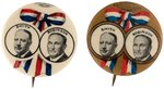 PAIR OF SMITH/ROBINSON PATRIOTIC BOW JUGATE BUTTONS.