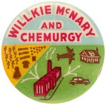 "WILLKIE McNARY AND CHEMURGY" BUTTON HAKE #2035.