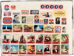 COLLECTION OF OVER 100 POSTER STAMPS FROM ROOSEVELT TO STEVENSON.