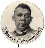 "BOOKER T. WASHINGTON" PORTRAIT BUTTON.