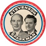 STEVENSON/SPARKMAN JUGATE HAKE #9 AND STEVENSON PORTRAIT BUTTON HAKE #2011.