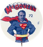 CLASSIC McGOVERN SUPERMAN BUTTON.