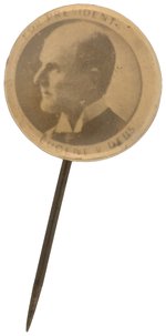 UNUSUAL "FOR PRESIDENT EUGENE V. DEBS" PORTRAIT STICK PIN HAKE #2158.