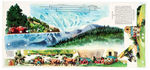 “NABISCO EXCITING SCENES IN HISTORY THE OREGON TRAIL” ORIGINAL ART FOR PREMIUM.