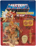 MASTERS OF THE UNIVERSE "THUNDER PUNCH HE-MAN" ON CARD.