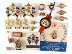 LEVIN COLLECTION OF BRITISH WAR RELIEF AND BUNDLES FOR BRITAIN PINS AND STUDS.