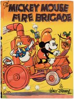 "THE MICKEY MOUSE FIRE BRIGADE" ENGLISH HARDCOVER WITH DUST JACKET IN CHOICE CONDITION.