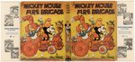 "THE MICKEY MOUSE FIRE BRIGADE" ENGLISH HARDCOVER WITH DUST JACKET IN CHOICE CONDITION.