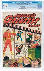 "AMERICA'S GREATEST COMICS" #8 SUMMER 1943 CGC 5.5 FINE-.