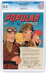 "POPULAR COMICS" #101 & #113 CGC PAIR FILE COPIES.