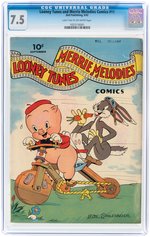 "LOONEY TUNES AND MERRIE MELODIES COMICS" #11 SEPTEMBER 1942 CGC 7.5 VF-.