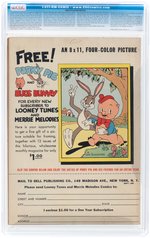 "LOONEY TUNES AND MERRIE MELODIES COMICS" #11 SEPTEMBER 1942 CGC 7.5 VF-.