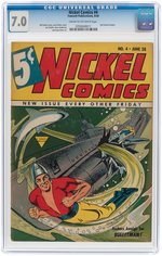 "NICKEL COMICS" #4 JUNE 1940 CGC 7.0 FINE/VF.