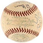 1955 BALTIMORE ORIOLES TEAM-SIGNED BASEBALL.