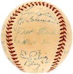 1955 BALTIMORE ORIOLES TEAM-SIGNED BASEBALL.