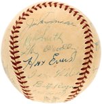 1955 BALTIMORE ORIOLES TEAM-SIGNED BASEBALL.