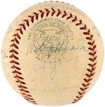 1955 BALTIMORE ORIOLES TEAM-SIGNED BASEBALL.