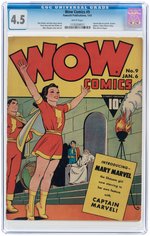 "WOW COMICS" #9 JANUARY 1943 CGC 4.5 VG+.