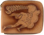 "SUPERMAN" PIONEER LEATHER WALLET WITH CARDS.