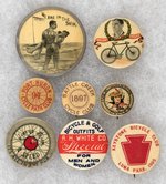 EARLY BICYCLES INCLUDING ASBURY PARK L.A.W., RACER LINTON, 1897 MICHIGAN CLUBS & MORE.