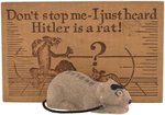 WORLD WAR II ANTI-HITLER RAT NOVELTY PAIR.