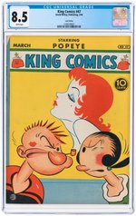 "KING COMICS" #47 MARCH 1940 CGC 8.5 VF+ LOST VALLEY PEDIGREE.